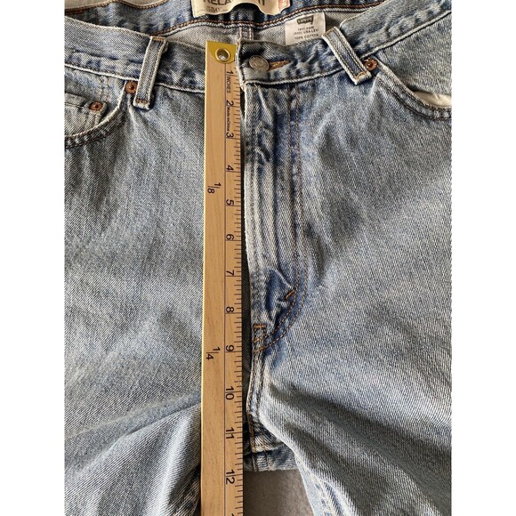 Levi 550 Jeans Mens 34x31 Blue Relaxed Straight Leg Fading Light Tag 35x32 * - Picture 4 of 15